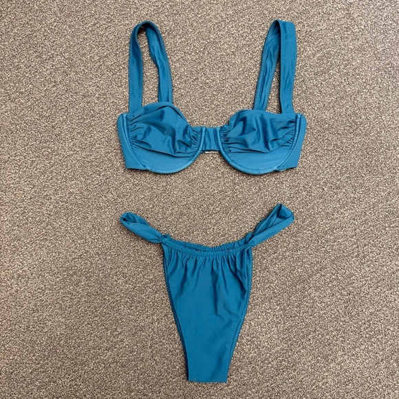 Belle The Label Oracle Top / Bare Bikini in Turquoise - Picture 1 of 15